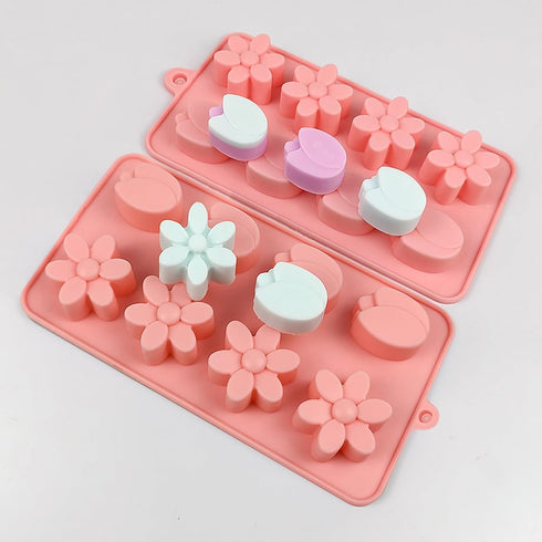Flower Chocolate Molds, 3pcs Tulip Silicone Candy Molds for Ice Cube, Resin, Soap, Cupcake Decoration