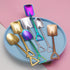 10Pcs Reusable Shovel Spoons, Stainless Steel Dessert Spoons for Coffee, Tea, Ice Cream, Fruit, Sugar, Cake