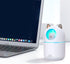 Small Cute Portable Humidifier with 12 Pcs Humidifier Sticks, 7 Color Night Light USB Air Humidifier for Bedroom Office