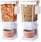Cereal Dispenser Countertop 2 Pack with Bowls, 5.5 QT Dry Food Dispenser Snack Organizer Containers for Kitchen