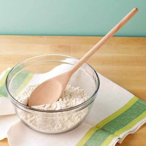 Kitchen Wooden Spoons - Mixing Baking Serving Utensils, 12 In - 12 Pack