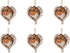 Holy Family with Angel Wings Resin Christmas Ornament, 3 Inch, Pack of 6