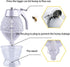 Squeeze Honey Dispenser, Plastic No Drip Maple Syrup Container, Juice Jar Bee Drip Dispenser, Honey Pot with Stand,