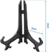 24 Pcs 3 Inch Black Plastic Easels Plate, Picture Frame Stand Holder Acrylic Display Easels, Baseball Card Display Stand