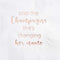 Crisky Bridal Shower Cocktail Napkins, Rose Gold Foil Dessert Napkins, 50 Count