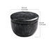 jalz jalz Marble Salt Box Spice keeper Black Big Salt Cellar Natural Material Salt Container Spice Cellar Large