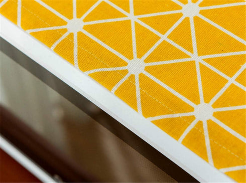 Mvchifay Microwave Oven Cover, Dustproof Cotton Machine Protector with Side Storage Pockets, 11.8x35.4 inches (Yellow