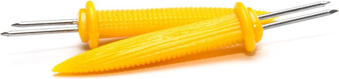 Fox Run 5398 Jumbo Corn Holders, Set of 8, Stainless Steel and Plastic