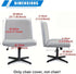 Levoberg Armless Armless #3 Criss Cross Office Desk Chair Cover Slipcovers Printed Vanity Desk Chair Covers Cross