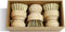 Bamboo Pot & Pan Cleaning Brush Set - 3 Pack Natural Dish