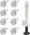 Window Candle Clamps with Super Strong Suction Cups, Holder Suction Cup for Electric Candles, 8 Pack for Small Windows