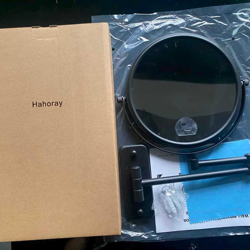 Hahoray 8 20X 4 inches, 360Swivel Wall Mount Makeup Mirror with Strong Magnification Keep Bathroom Shaving Mirror Wall