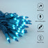2 Pack 13ft 50 Count 120V Vigdur Outdoor String Lights on Blue Wire Cord, UL Approved for Indoor/Outdoors Use