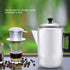 Shipenophy Percolator Coffee Pot, Aluminum Alloy Camping Coffee Maker for Stove Top, Coffee Kettle with Lid