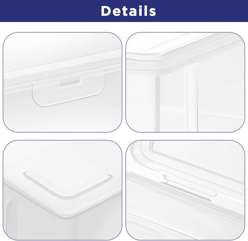 Plastic CD Storage Box, Store 40+ CDs, Clear CD DVD Storage Case