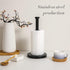 Weighted Paper Towel Holder, Stainless Steel Free Standing Napkin Holder for Large Roll, Matte Black