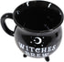 Ebros 14oz Wicca Sacred Crescent Moon Cauldron Mug, Black Coffee Tea Drink Cup