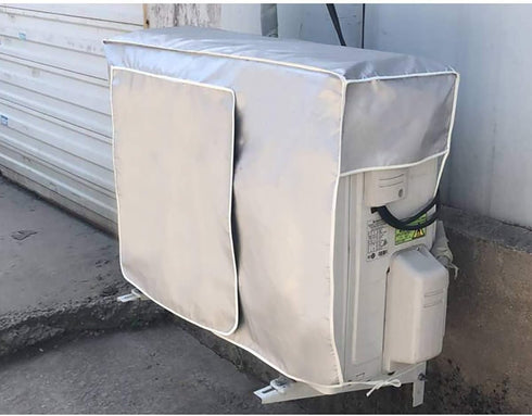 Air Conditioner Covers for Outside Units - 35 x 12 x 24 in, Waterproof Dustproof with Vent Hole