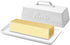 Countertop. Bruntmor Ceramic Butter Dish With Lid. Butter Holder/ Tray/ Storage With Lid And Handle. Porcelain Butter
