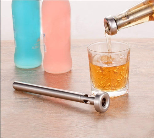 DERNORD Beer Chiller Stick - 2 Pack Stainless Steel Drink Chiller Sticks for Bottled Drinks and Wine