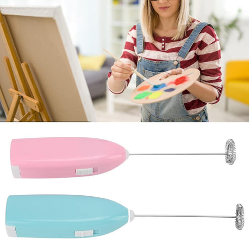 Fdit Electric Whisk, Multi-Purpose Stainless Steel Rustproof Mini Hand Mixer for Beverage, Paint, and Pigment