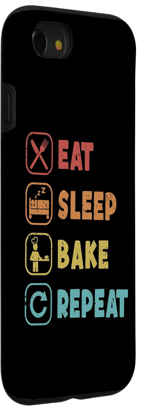 Eat Sleep Bake Repeat Bread Maker Case for iPhone SE (2020) / 7 / 8 - Bread Baker