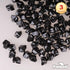 PMLAND Clear Fake Ice Rocks – 550 Pcs Large Black Acrylic Gems, 3 Lbs Bulk Vase Filler for Parties & Decor