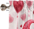 ALAGEO Valentines Valances Window Curtain, Pink Gnomes Kitchen Valances, Rod Pocket Love Heart Balloon Short Topper, 54