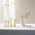 Kemladio 4 pcs 10 inch Taper Candles - Unscented Tapered Candles for Fancy Dinner, Halloween Party Decorations, White