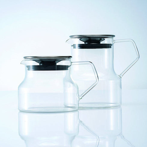 KINTO CAST 23088 One-Touch Teapot, 23.7 fl oz, Heat-resistant Glass, Microwave and Dishwasher Safe