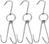 TIHOOD 3 PCS 9.4" Stainless Steel Double Meat Hooks for Roast Duck, Bacon, BBQ Grill Hanger Cooking Tools Accessories