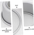 PRETYZOOM 3pcs 5 Inch Nonstick Toaster Oven Pan, Anodized Aluminum Cake Pan for Layer Cakes