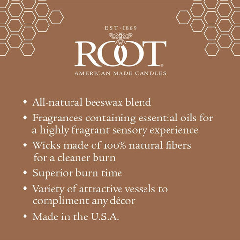 Root Candles Honeycomb Traveler Scented Beeswax Blend Candle - Bayberry 4 Ounce