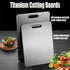WHANIDU 13.4 9 Stainless Steel Cutting Board, Titanium Cutting Board, Titanium Cutting Boards for Kitchen,Double Sided