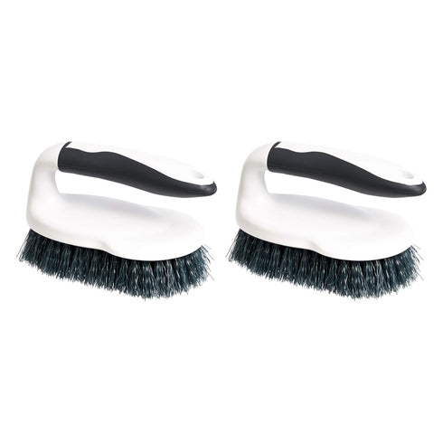 Amazon Basics All Purpose Rectangular Scrub Brush, Hard Bristle, Stiff Bristles, Sturdy,