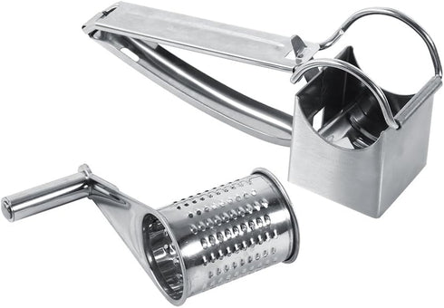 Stylish Design Kitchen Cheese Grater, Multipurpose Stainless Steel Rotary Shred Tool