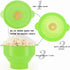 Silicone Popcorn Bowl, Microwave Silicone Hot Air Popcorn Popper Bowl with Handle Lid for Home