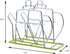 Wire Napkin Stand with Teapot Holder (Green) - Napkin Holder for Dining Table