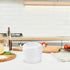 CALLARON 4 Cup Microwave Rice Cooker, Steamer Bowl, Rice Paddle, Pasta Cooker, Bento Box Cookware for Soup
