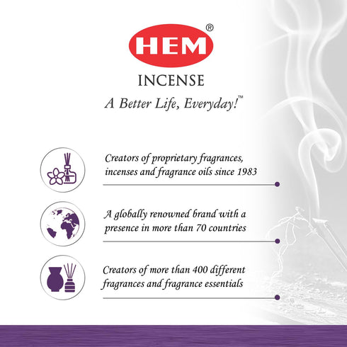 HEM Incense - Box of Six 20 Gram Tubes - Attracts Money