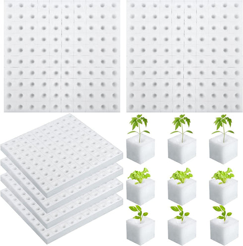 XIDAJIE 600 Pcs Hydroponic Sponges Planting Gardening Tool Soilless Cultivation Seedling Sponges