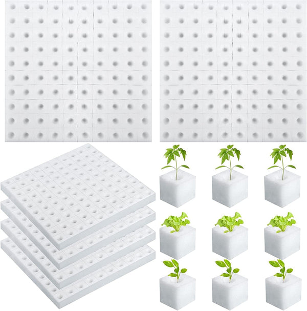 XIDAJIE 600 Pcs Hydroponic Sponges Planting Gardening Tool Soilless Cultivation Seedling Sponges