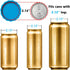 6 Pack Silicone Soda Can Lids Reusable Silicone Can Covers, Can Stopper or Protector For Soda, Beer, Drink, Juice