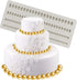Pearl Fondant Molds - 4 Size Round Pearl Chain Silicone Mold for Cupcake Toppers, Fondant Candy Decoration