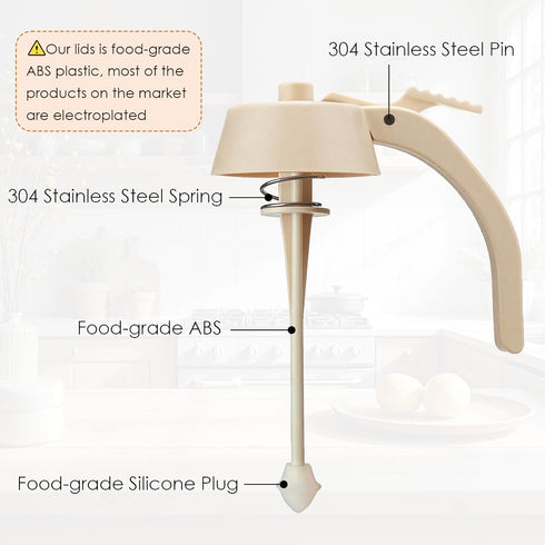 Ahhute Honey Dispenser, No Drip Glass Maple Syrup Dispenser with Stand, Reusable Honey Jars, Easy Pour Honey Pot