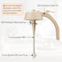 Ahhute Honey Dispenser, No Drip Glass Maple Syrup Dispenser with Stand, Reusable Honey Jars, Easy Pour Honey Pot