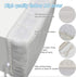Luxiv Indoor Air Conditioner Cover, White Adjustable Protection for Window AC with Free Elastic Straps (24.5x17x2.5)