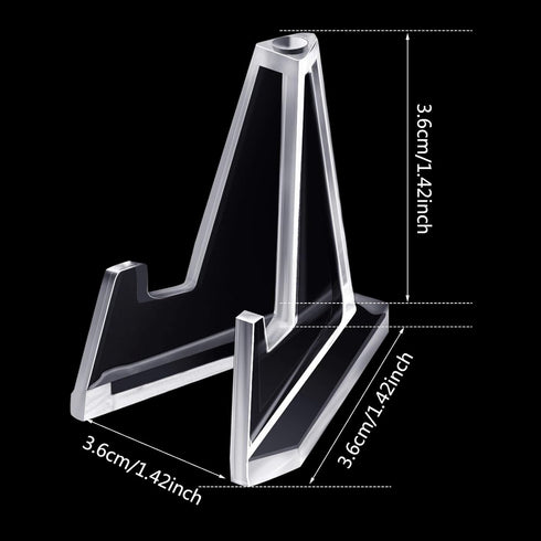 Jetec Mini Acrylic Coin Stand, 30 Pieces Coin Display Easel Holder for Coins, Pocket Watches, and Challenge Medals (1.4