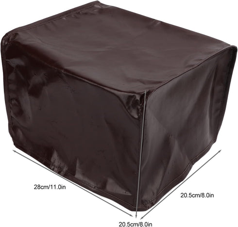 Bread Machine Cover, PU Leather Toaster Protector for Kitchen Appliance (Brown)