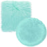 Dxmimer 2Pack 12 Inches Mini Faux Fur Rug,Soft Fluffy Plush Area Rug Chair